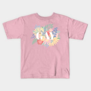 Gay Flowers Kids T-Shirt